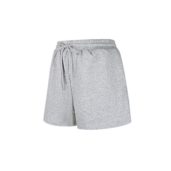 Joggingstof short - grijs l - Afbeelding 3