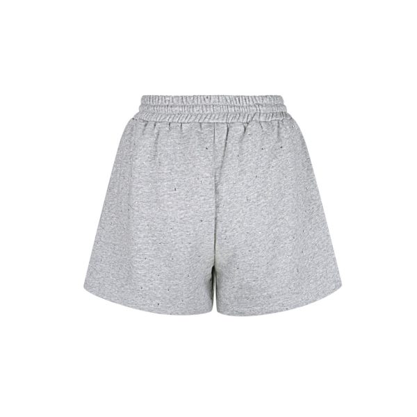 Joggingstof short - grijs l - Afbeelding 4