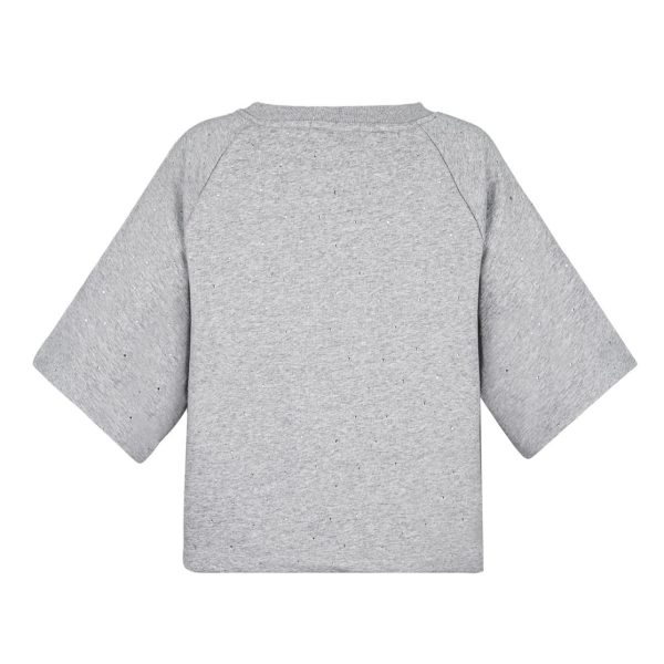 Joggingstof top - grijs l - Afbeelding 4
