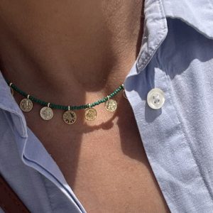 Ketting muntjes - verschillende kleuren