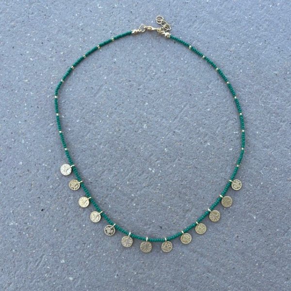 Ketting muntjes - verschillende kleuren - Afbeelding 2