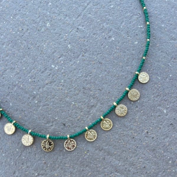 Ketting muntjes - verschillende kleuren - Afbeelding 3