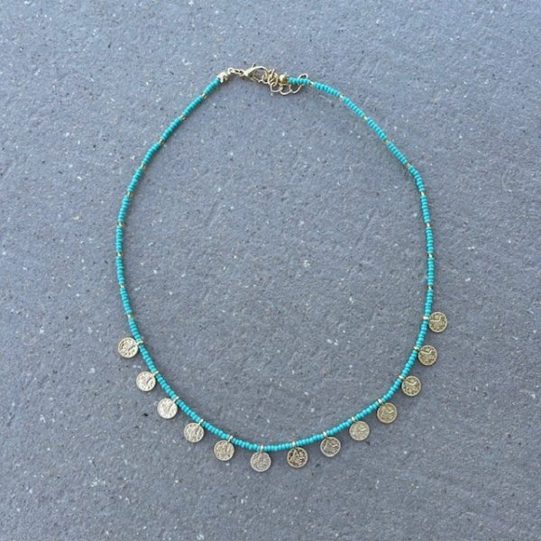 Ketting muntjes - verschillende kleuren - Afbeelding 4
