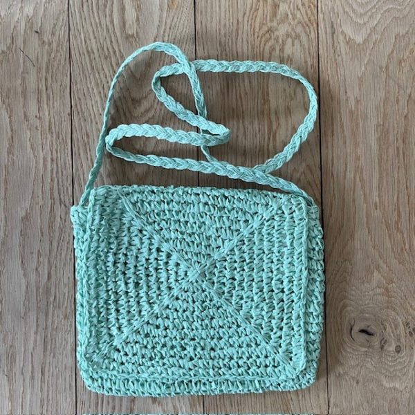 Raffia stro tas - verschillende kleuren - Afbeelding 2