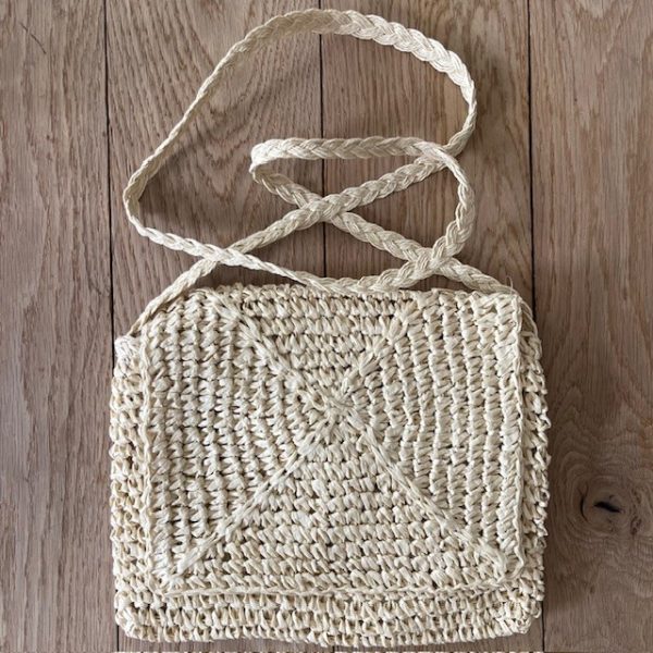 Raffia stro tas - verschillende kleuren - Afbeelding 5