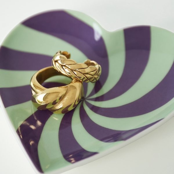 Sieradenschaaltje - swirl purple - Afbeelding 3