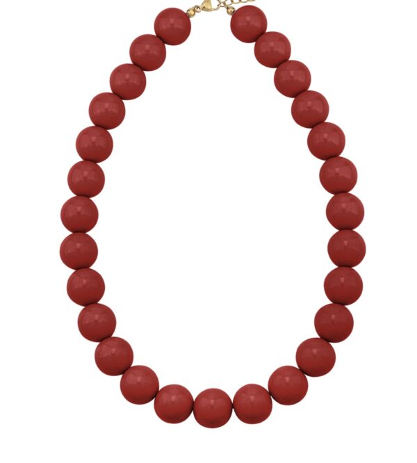 Kralenketting - rood - Afbeelding 2