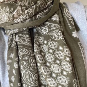 Sjaal paisley - groen