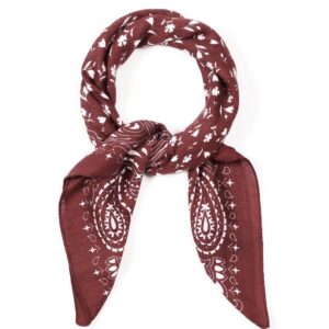 Sjaaltje paisley burgundy