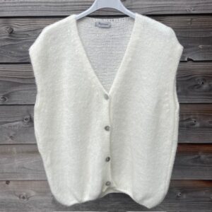 Gilet alpaca - wit