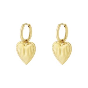 Oorbellen basic hart