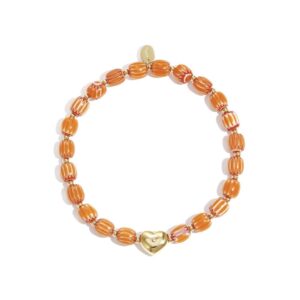 Armband hartje - oranje