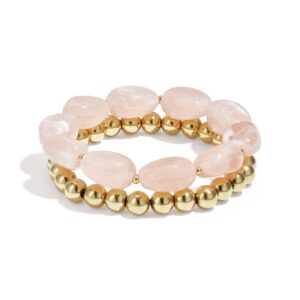 Armbandenset - lichtroze