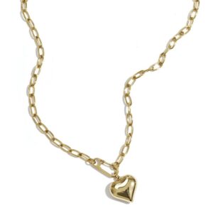 Schakelketting hart goud