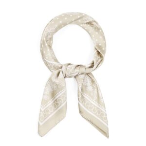 Sjaaltje beige stippen