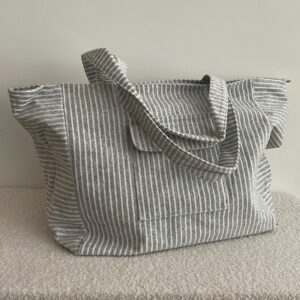 Shopper streep - grijs