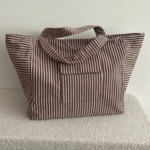 Shopper streep - bruin