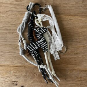 Bag charm - zebra