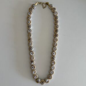 Ketting keramiek - beige