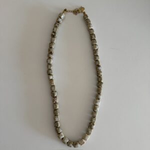 Ketting keramiek beige