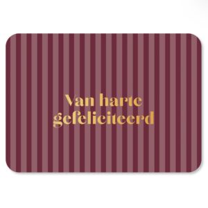 Kaart Van harte gefeliciteerd