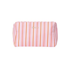 Toilettas streep - roze/oranje