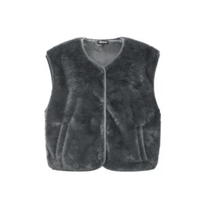 Gilet faux fur - grijs s/m