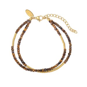 Armband luxe nia - tijgeroog