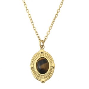 Ketting lieke - tijgeroog bruin