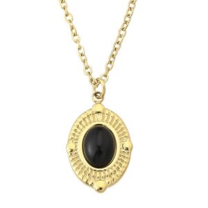 Ketting lieke - zwart agaat