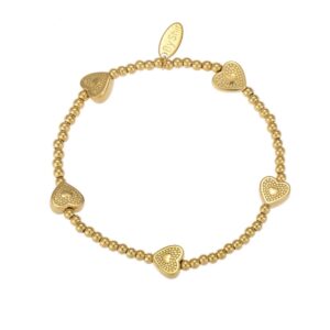 Armband luxe bohemian - hart