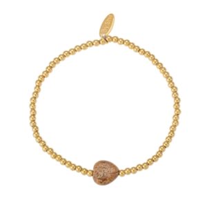 Armband kraaltjes aura - picture jaspis