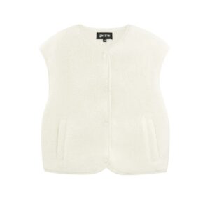 Gilet teddy - creme l/xl