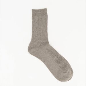 Glitter sokken - beige